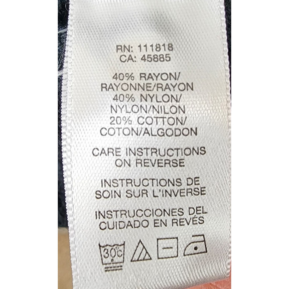 Michael Kors Knit Zip Sweater Jacket Women Size PL Black - Picture 9 of 10